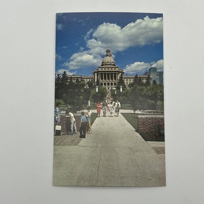 Alberta Legislative Building Edmonton Canada Postcard Provincial News S-2636