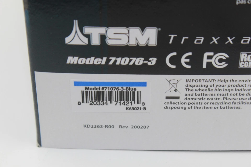 Traxxas 71076-8 Blue E-Revo 4x4 Vxl 1:16 Truck Brushless Battery + Usb-C Charger - Image 2 of 4