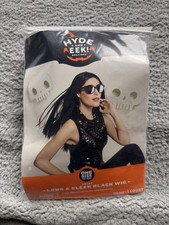 Hyde and EEK Boutique Wig Adult One Size Black Long Sleek Halloween Costume