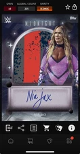 DIGITAL TOPPS WWE SLAM Nia Jax MIDNIGHT 25 ICONIC MOON BEAM SIGNATURE RELIC Read