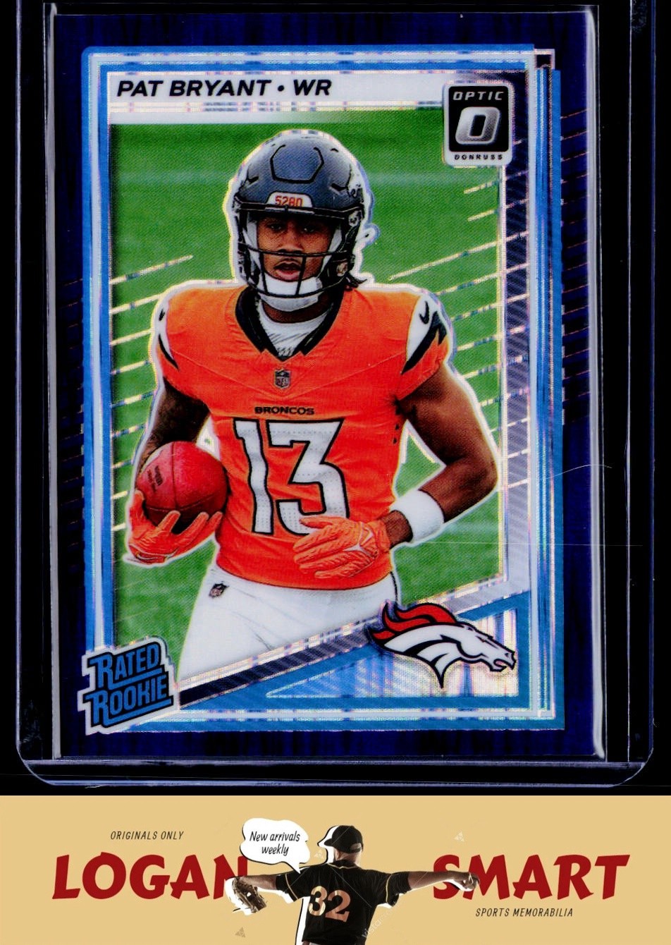 Pat Bryant 2025 Donruss Optic Purple Shock #215 RC Denver Broncos