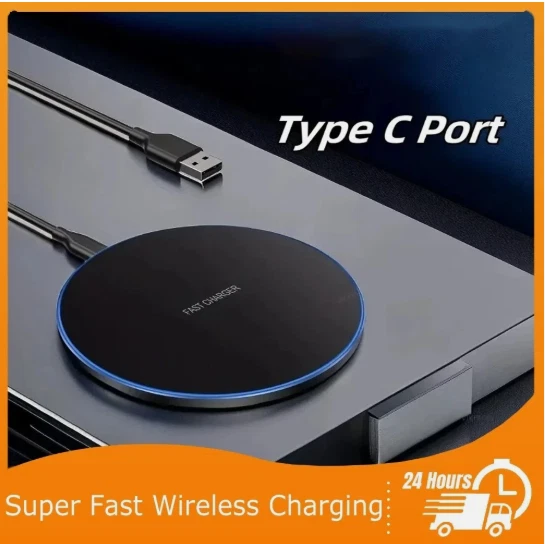 Fast Wireless Charger Charging Pad For iPhone 16 15 14 13 12 11 &Samsung Android - Image 1 of 4