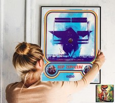 Led Zeppelin 1970 Phoenix: Live Konzert Tour Repro Poster - 30"x24"