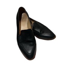 Madewell The Frances Loafer Womens 5.5 Black Leather Slip-On Pointed Flats Shoes