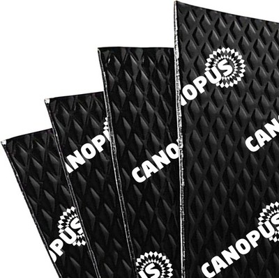 CANOPUS Car Sound Deadening Mat - 80 mil, 5 sqft, Butyl 80 mil 5sqft, Black 