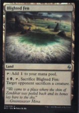 Blighted Fen - Battle for Zendikar: #230, Magic: The Gathering Nm C267