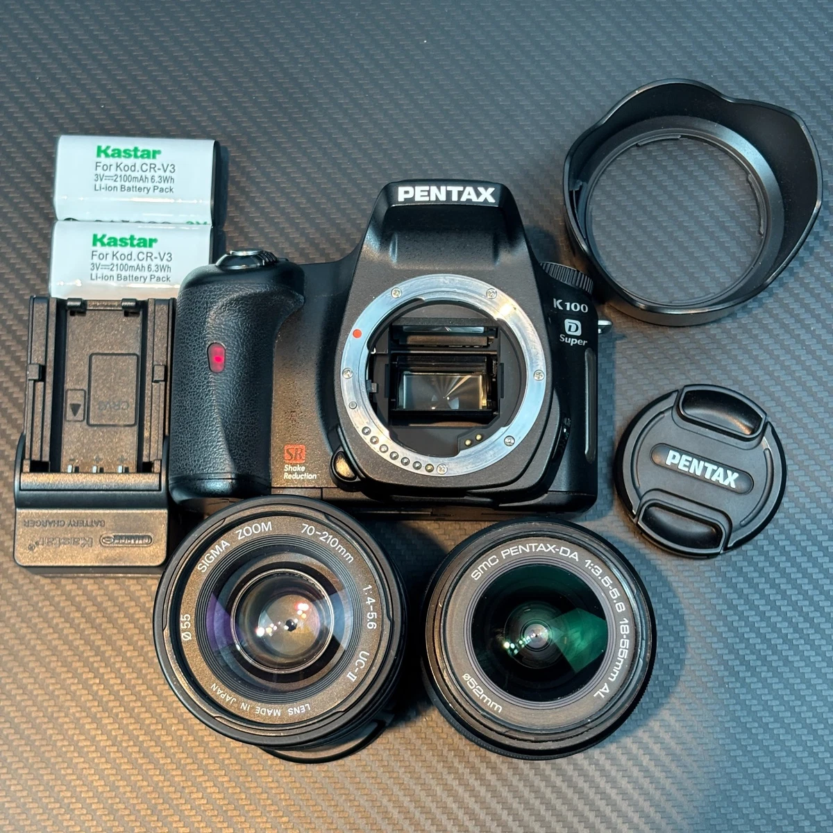 Pentax K 100D Digital Cameras 5-6.9 MP Maximum Resolution for sale