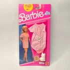 VTG 1990 Barbie Dream Wear Pajama Set w/ White Cat Accessory MOC Mattel