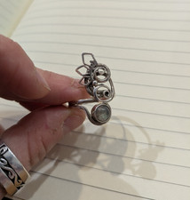 adjustable delicate silver wrap ring alternative