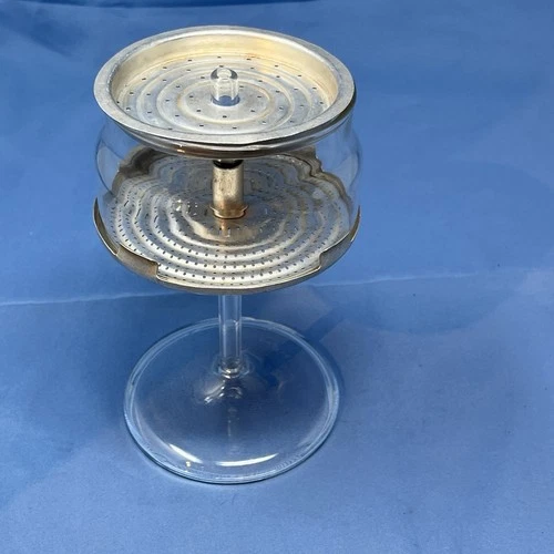 Vintage Pyrex 6 cup Glass Percolator Stem Pump with Complete Basket