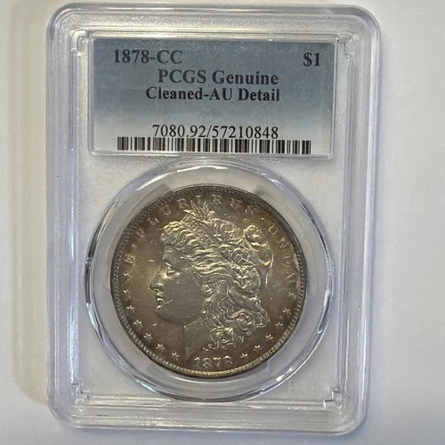 1878-CC PCGS AU DETAIL MORGAN SILVER DOLLAR