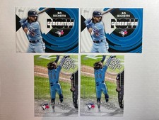 Bo Bichette 2022 Topps Generation Now Hits 5x7 Jumbo #d /49 Lot (4) Blue Jays