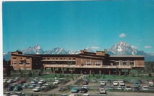 Jackson Lake Lodge Grand Teton National Park Wyoming Postcard 1950's