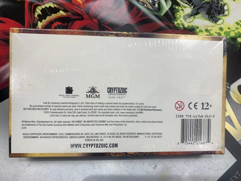 2014 CRYPTOZOIC ENTERTAINMENT THE HOBBIT AN UNEXPECTED JOURNEY SEALED BOX RARE - Image 2 of 2