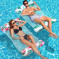 Luftmatratze Pool XL 2 StüCk WasserhäNgematte 4 In 1 Aufblasbar ZubehöR