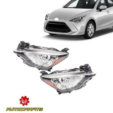 Fits Toyota Yaris Ia 2017-2018 Yaris Lle 2019-2020 Pair Headlights 2pcs Lhrh