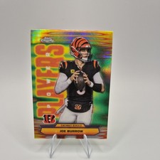 2025 Topps Chrome Football Joe Burrow Power Players REFRACTOR Insert Bengals