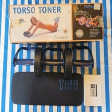Denise Austin Torso Toner AB Abdominal Wheel Roller Core Machine Complete In Box