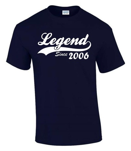 Divertida Camiseta Leyenda Desde 2006 20 Cumpleaños Unisex Hombre Mujer T0772 - Imagen 3 de 11