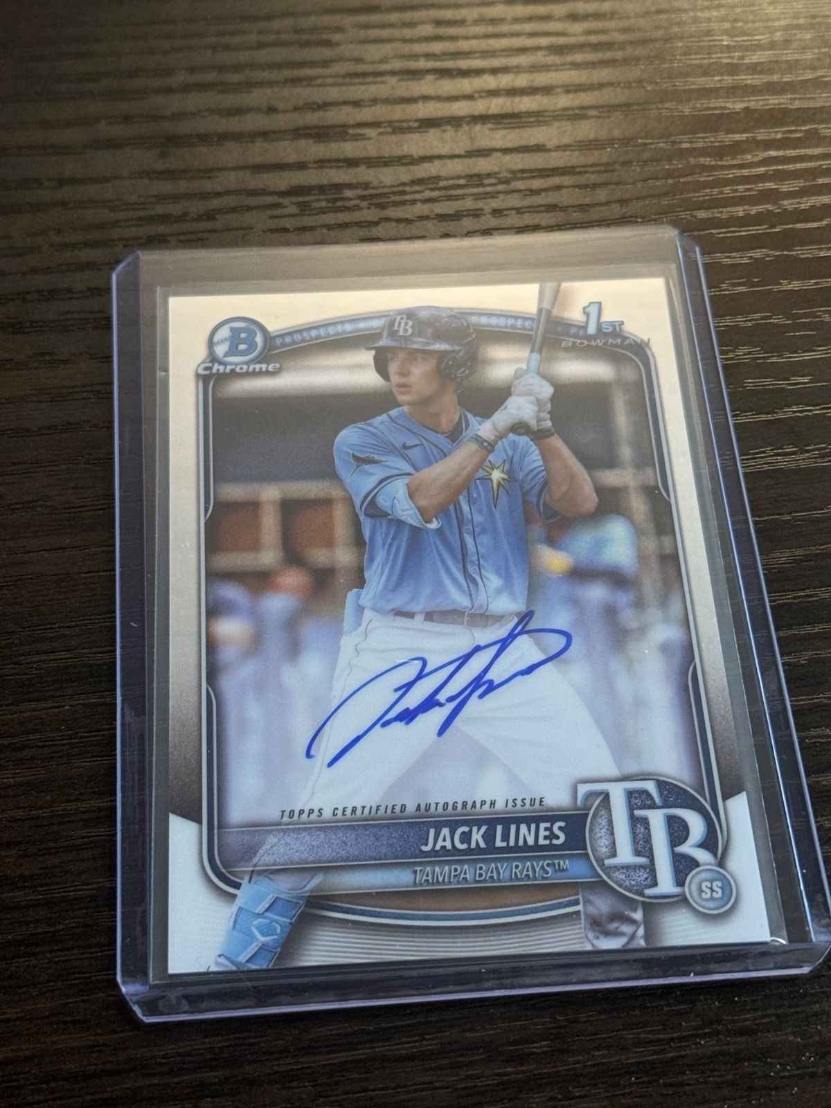 2025 Bowman - Chrome Prospect Autographs Jack Lines #CPA-JLI (AU, RC)