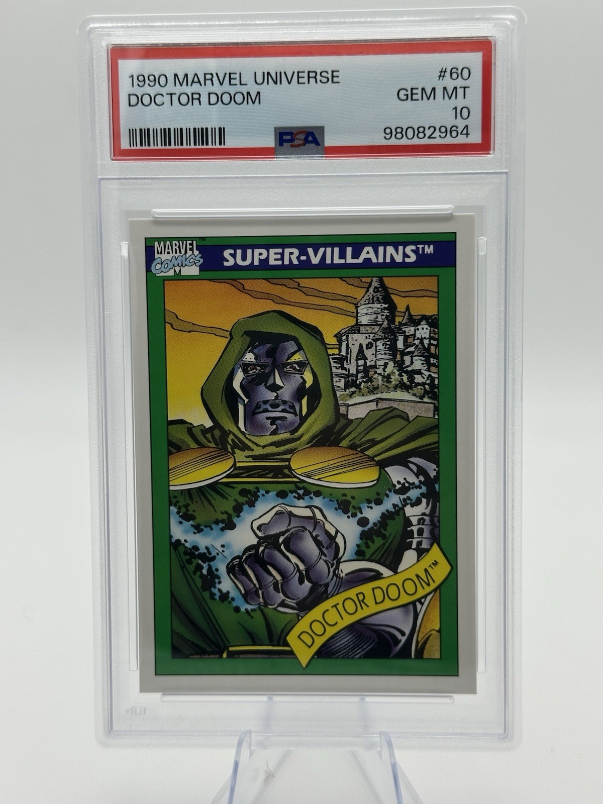 1990 Marvel Universe Impel #60 Doctor Doom Marvel Card PSA 10