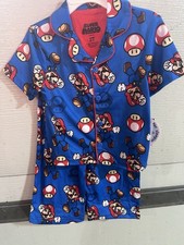 Super Mario Bros Youth Pajama Set Nintendo Size 3T NWT
