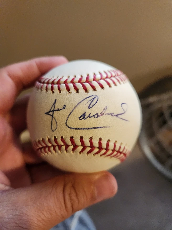 Autógrafo JOSE CARDENAL Oficial Grandes Ligas de Béisbol. Coche en persona. Firmado Foto 2 de 4