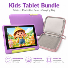 Urao Kids Tablet Android 16 Tablet 24 128GB ROM 7" IPS Touch Parental Control