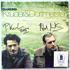 PETER KRUDER & RICHARD DORFMEISTER DUAL SIGNED DJ KICKS VINYL ALBUM DUO BAND BAS