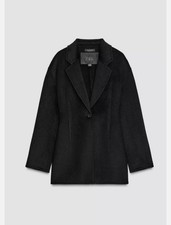 BNWT ZARA WOMEN TAILORED BLAZER WITH WOOL COLLECTION ON. GBP M  BLACK