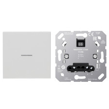 JUNG HOME Tastdimmer 1723NE Nebenstelle + BTLS17101WW Wippe Alpinweiß Serie LS