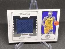 Justin Lewis 2022-23 Panini Chronicles Draft Picks Encased Substantial Swatches