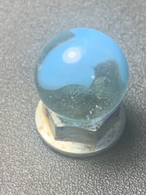 VITRO - VICTORY PATCH - BABY BLUE  / CLEAR - JUST UNDER  5/8 R1