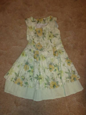 women's junior dress handmade light green layered sleeveless size S | eBay