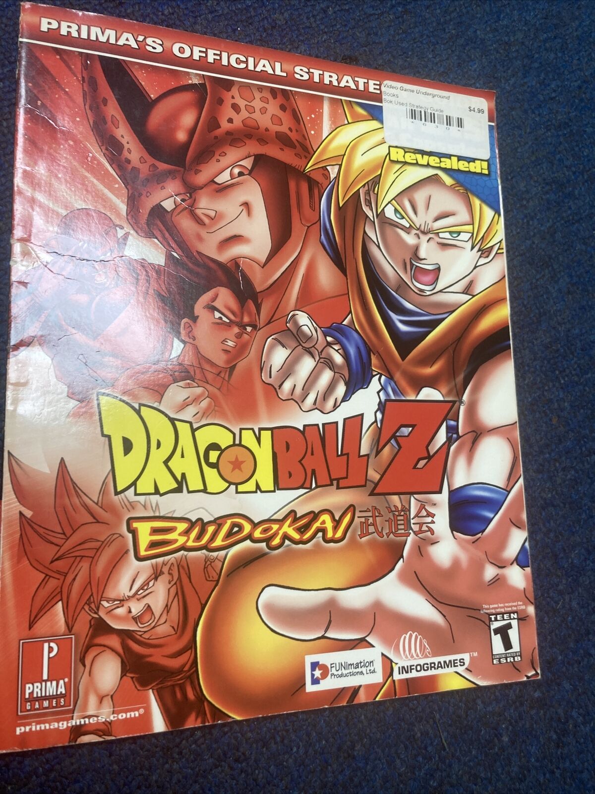 Dragon Ball Z Budokai 2 Prima Games Official Strategy Guide Book