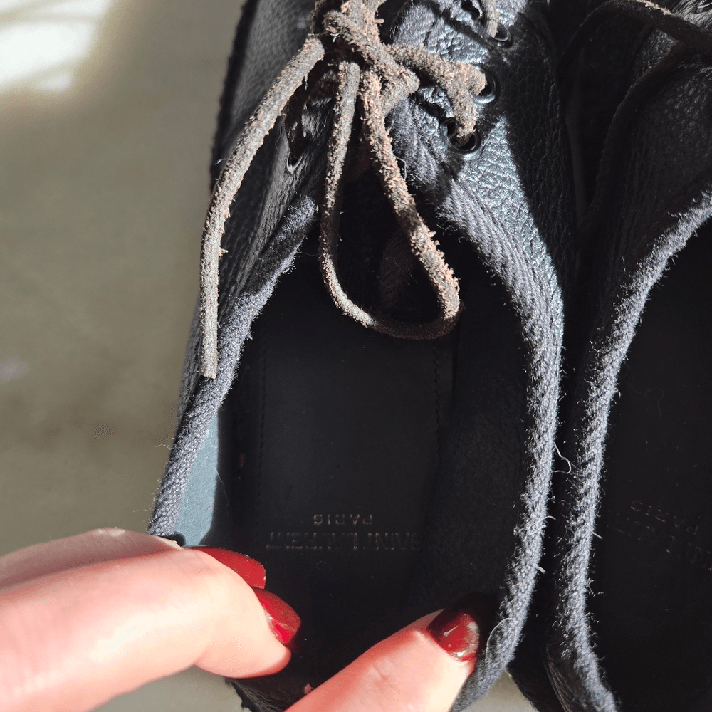 Scarpe espadrillas Saint Laurent Paris in pelle di cervo taglia 39