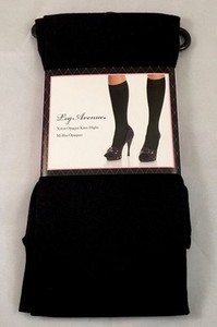 Opaque Knee Highs LEG AVENUE 5572 One Size BNIP Black