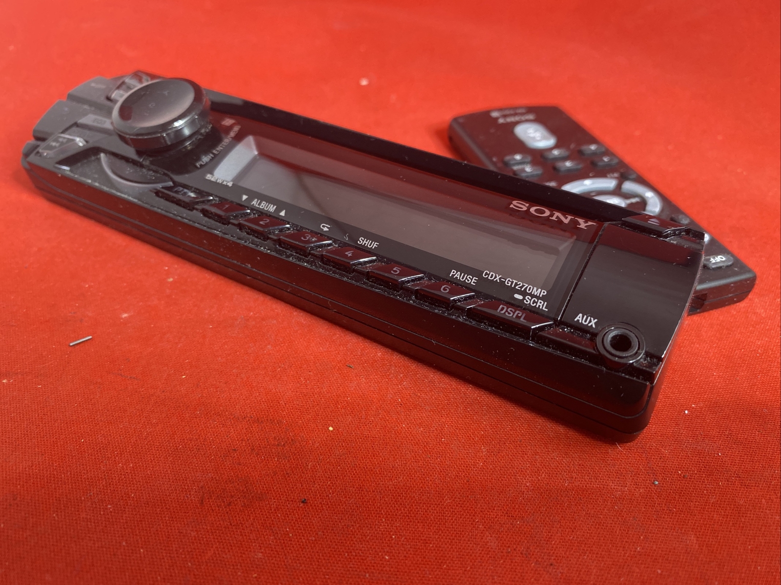 SONY CDXGT270MP CAR STEREO DETACHABLE FACEPLATE & REMOTE eBay