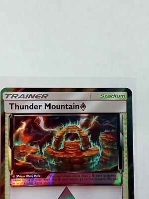 thunder mountain pokemon card Pokmon TCG - Thunder Mountain 191/214- Lost Thunder Prism Star - NM