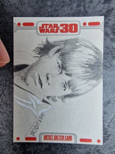 Star Wars Topps 30th anniversary Sarah Wilkinson sketch card 2007 - Afbeelding 1 van 1