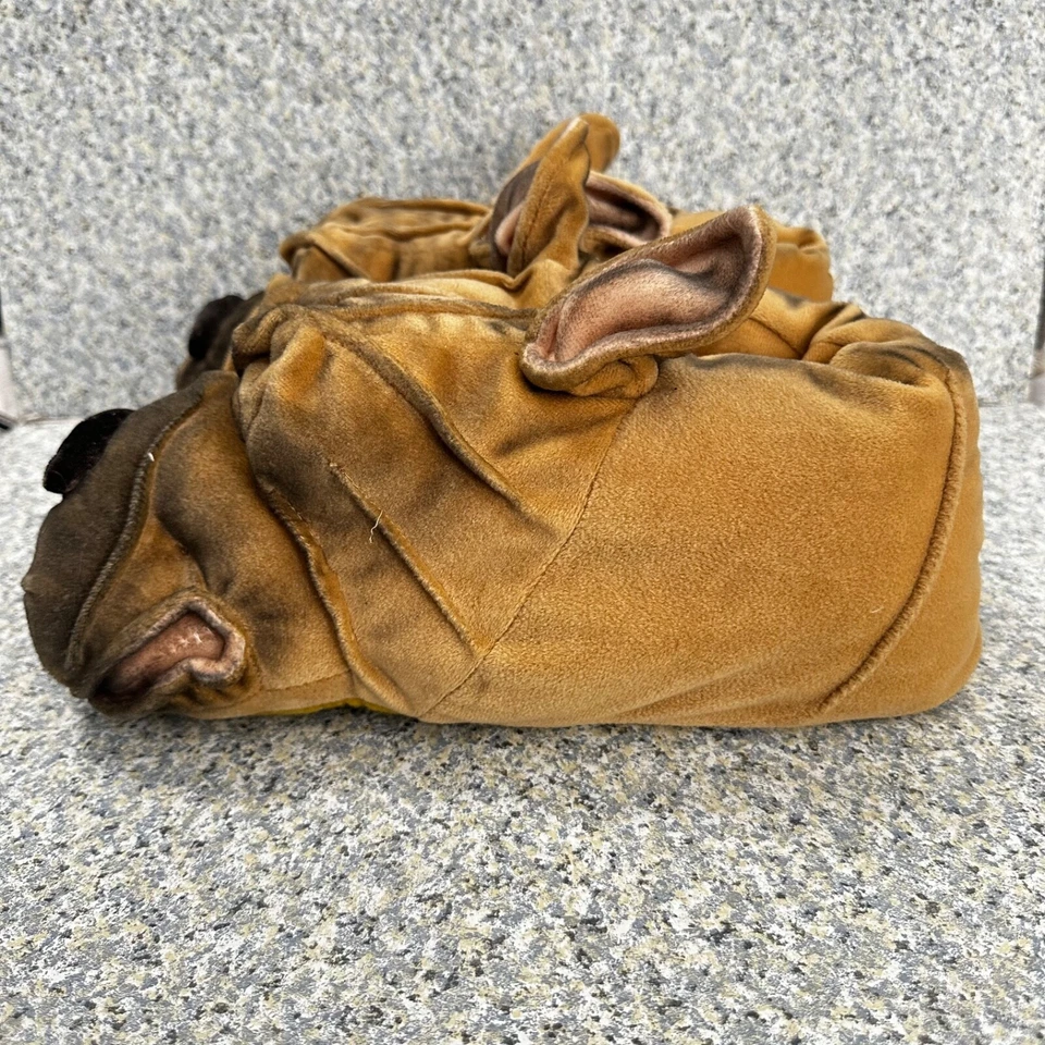 Zapatillas de felpa Sharpei para hombre 9-10 zapatos sin cordones para casa novedad divertido zapato de Halloween Foto 3 de 4