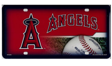 los angeles angels metal license plate made in usa