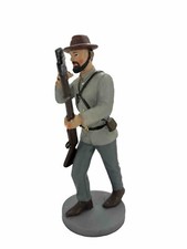 7" Civil War Confederate Soldier with Musket Resin Figure New