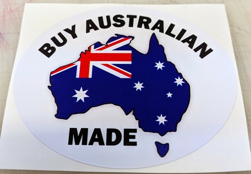 BUY AUSTRALIAN MADE Bumper Sticker, Help to Create Jobs, Show You Care - Picture 2 of 2
