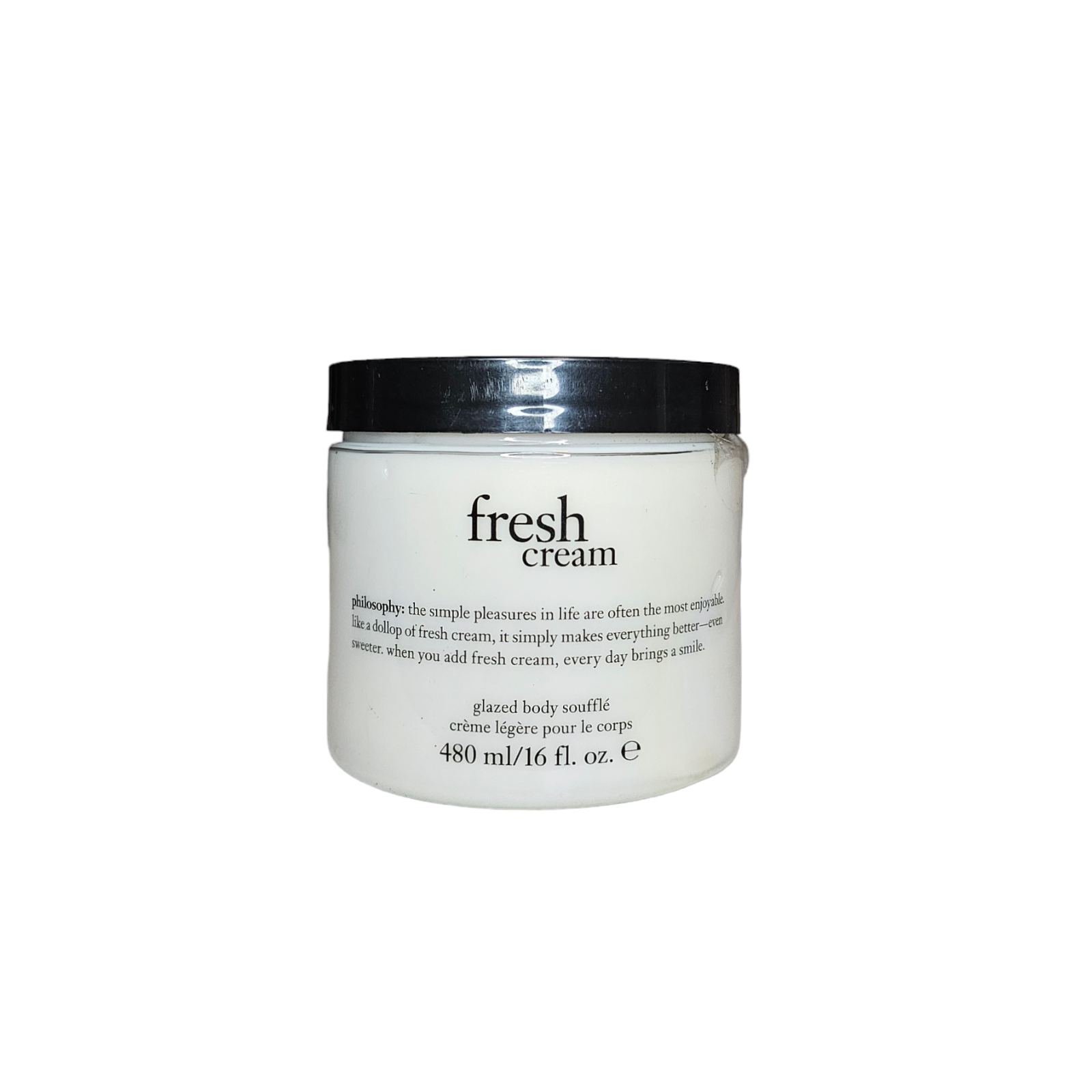 Philosophy Fresh Cream Glazed Body Souffle Hydrating Moisturizer 16 fl