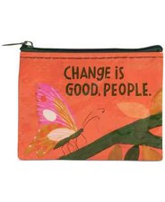 Change Is Good, People. - Coin Purse Blue Q