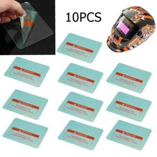 Placa protectora de repuesto de cubierta de lente transparente para PC para casco de soldadura de 10 piezas 115*90 mm