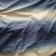 Shades of Blue & Cream Ombre Striated Cotton/Linen Shirting from Japan - Lovely!