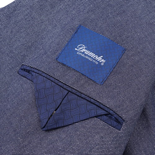Drumohr Chambray Twill Cotton Cotton Sport Coat 40R (Eu 50) NWT - Picture 9 of 10