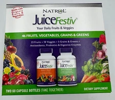 Natrol JuiceFestiv Daily Fruit & Veggie | 120 Capsules